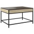 Mesa de centro con Infinity LED roble Sonoma 70x50x41
