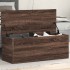 Caja de almacenaje madera ingeniería marrón roble 90x35x35