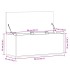 Caja de almacenaje madera ingeniería marrón roble 90x35x35
