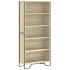 Estantería madera de ingeniería color roble Sonoma 80x31x169