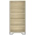 Estantería madera de ingeniería color roble Sonoma 80x31x169