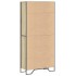 Estantería madera de ingeniería color roble Sonoma 80x31x169