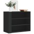 Armario de pared madera de ingeniería negro 75x35x60