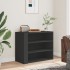 Armario de pared madera de ingeniería negro 75x35x60