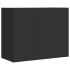 Armario de pared madera de ingeniería negro 75x35x60