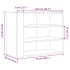 Armario de pared madera de ingeniería negro 75x35x60