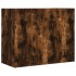 Armario de pared madera de ingeniería roble ahumado 75x35x60