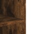 Armario de pared madera de ingeniería roble ahumado 75x35x60