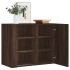 Armario de pared madera de ingeniería marrón roble 75x35x60