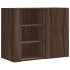 Armario de pared madera de ingeniería marrón roble 75x35x60