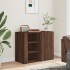 Armario de pared madera de ingeniería marrón roble 75x35x60