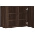 Armario de pared madera de ingeniería marrón roble 75x35x60