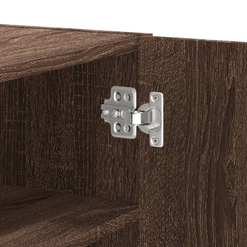Armario de pared madera de ingeniería marrón roble 75x35x60