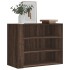 Armario de pared madera de ingeniería marrón roble 75x35x60