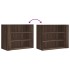 Armario de pared madera de ingeniería marrón roble 75x35x60
