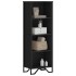 Estantería de madera de ingeniería negra 50x31x137,5