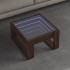 Mesa de centro con Infinity LED marrón roble 50x53x30