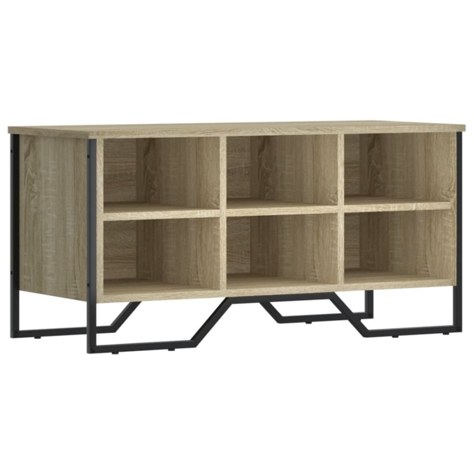 Zapatero de madera de ingeniería roble Sonoma 90x38x45,5