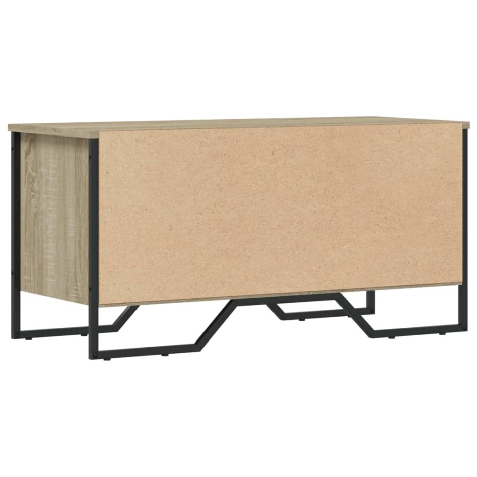 Zapatero de madera de ingeniería roble Sonoma 90x38x45,5