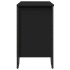 Armario para lavabo de baño madera ingeniería negro 60x35x60