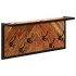 Perchero de pared con 6 ganchos madera maciza de
