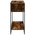 Mesa consola madera de ingeniería roble ahumado 100x35x74,5
