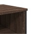 Mesa consola madera de ingeniería marrón roble 100x35x74,5
