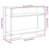Mesa consola madera de ingeniería marrón roble 100x35x74,5