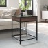 Mesa de centro con Infinity LED marrón roble 40x40x51