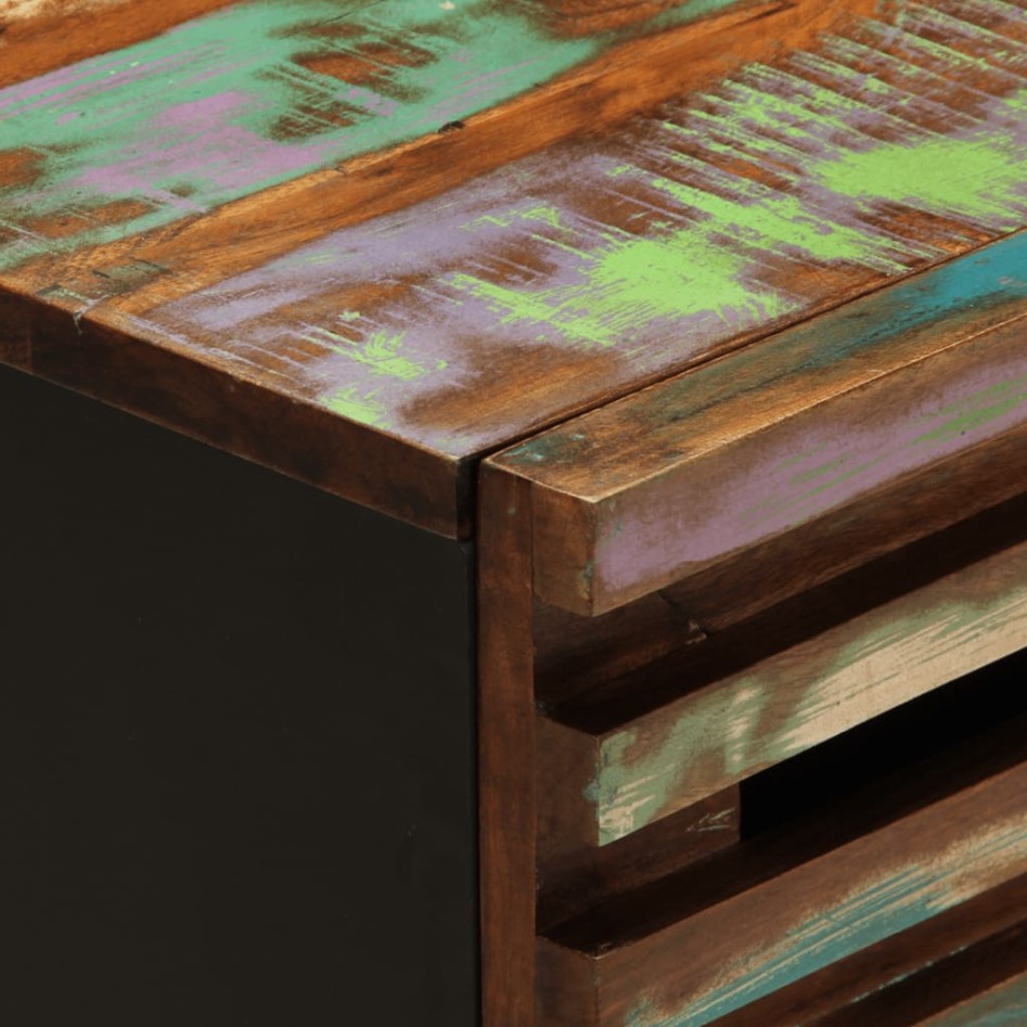 Mesita de noche madera maciza de acacia 50x34x62