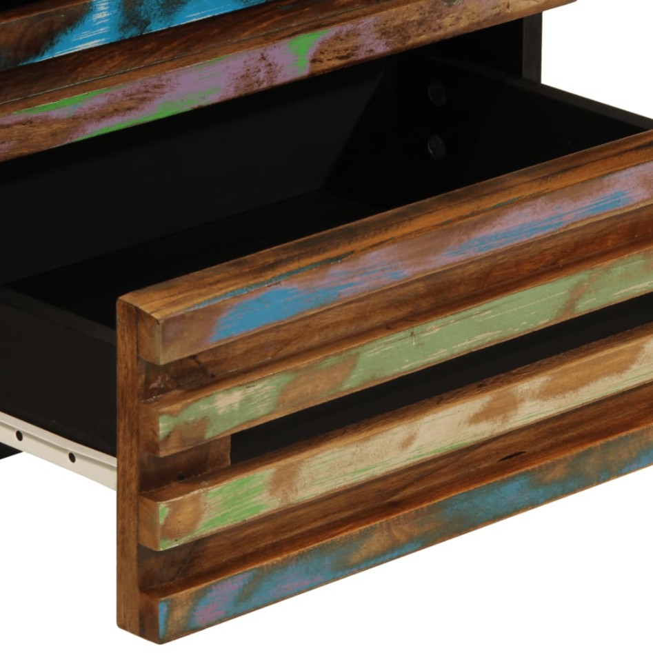 Mesita de noche madera maciza de acacia 50x34x62