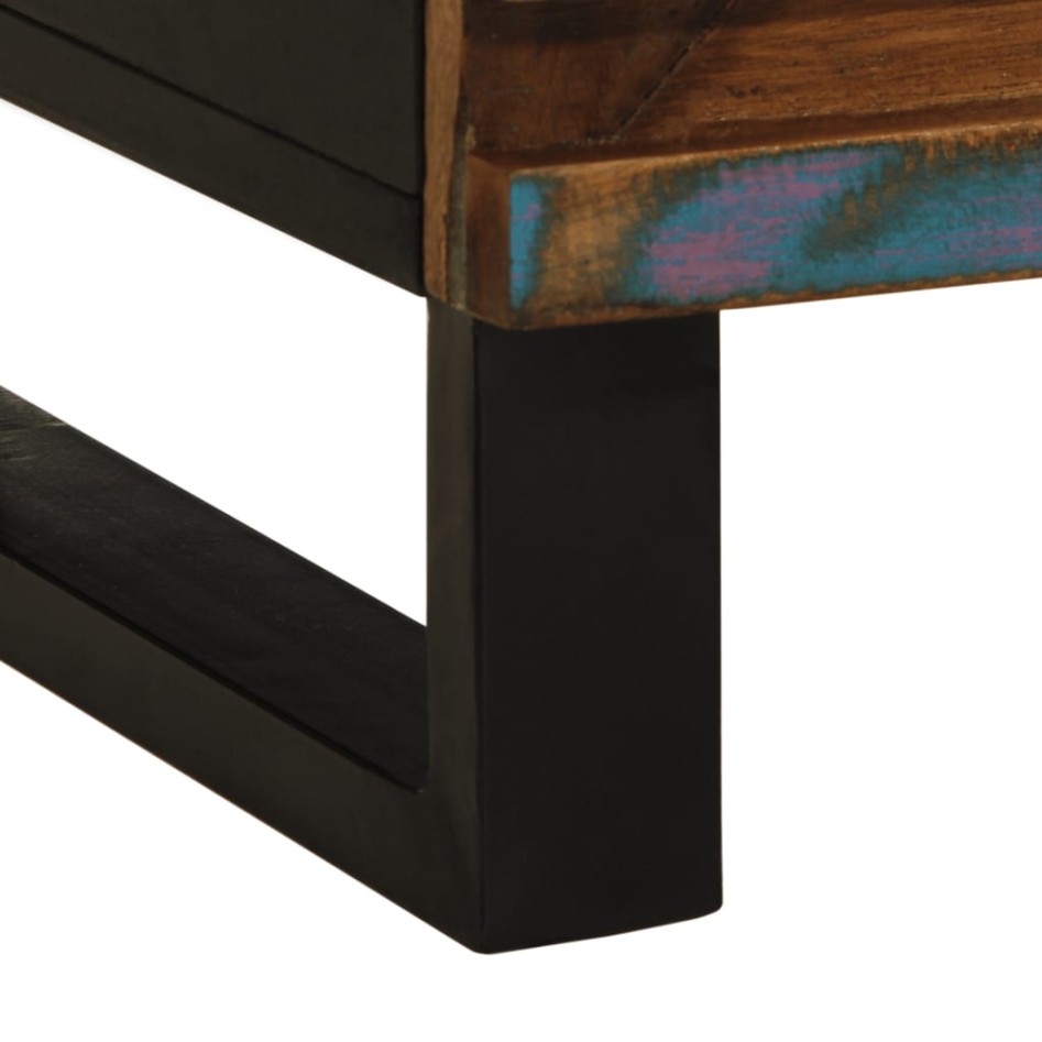 Mesita de noche madera maciza de acacia 50x34x62