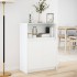 Aparador con LED madera de ingeniería blanco 72x34x100