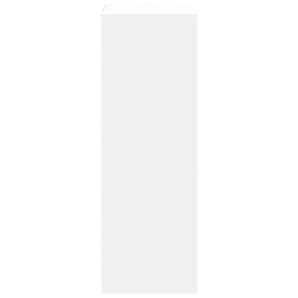 Aparador con LED madera de ingeniería blanco 72x34x100