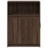 Aparador con LED madera ingeniería roble marrón 72x34x100
