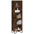 Estantería madera de ingeniería roble ahumado 50x31x169