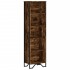 Estantería madera de ingeniería roble ahumado 50x31x169