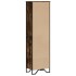 Estantería madera de ingeniería roble ahumado 50x31x169
