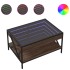 Mesa de centro con Infinity LED marrón roble 70x50x38