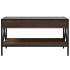 Mesa de centro con Infinity LED marrón roble 70x50x38