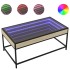 Mesa de centro con Infinity LED roble Sonoma 90x50x41