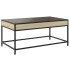 Mesa de centro con Infinity LED roble Sonoma 90x50x41