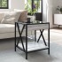 Mesa de centro con Infinity LED gris Sonoma 40x40x49