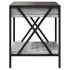Mesa de centro con Infinity LED gris Sonoma 40x40x49