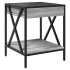 Mesa de centro con Infinity LED gris Sonoma 40x40x49