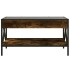 Mesa de centro con Infinity LED roble ahumado 70x50x38