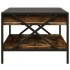 Mesa de centro con Infinity LED roble ahumado 70x50x38