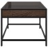 Mesa de centro con Infinity LED marrón roble 50x50x41