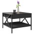 Mesa de centro con Infinity LED negro 50x50x38