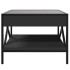 Mesa de centro con Infinity LED negro 50x50x38